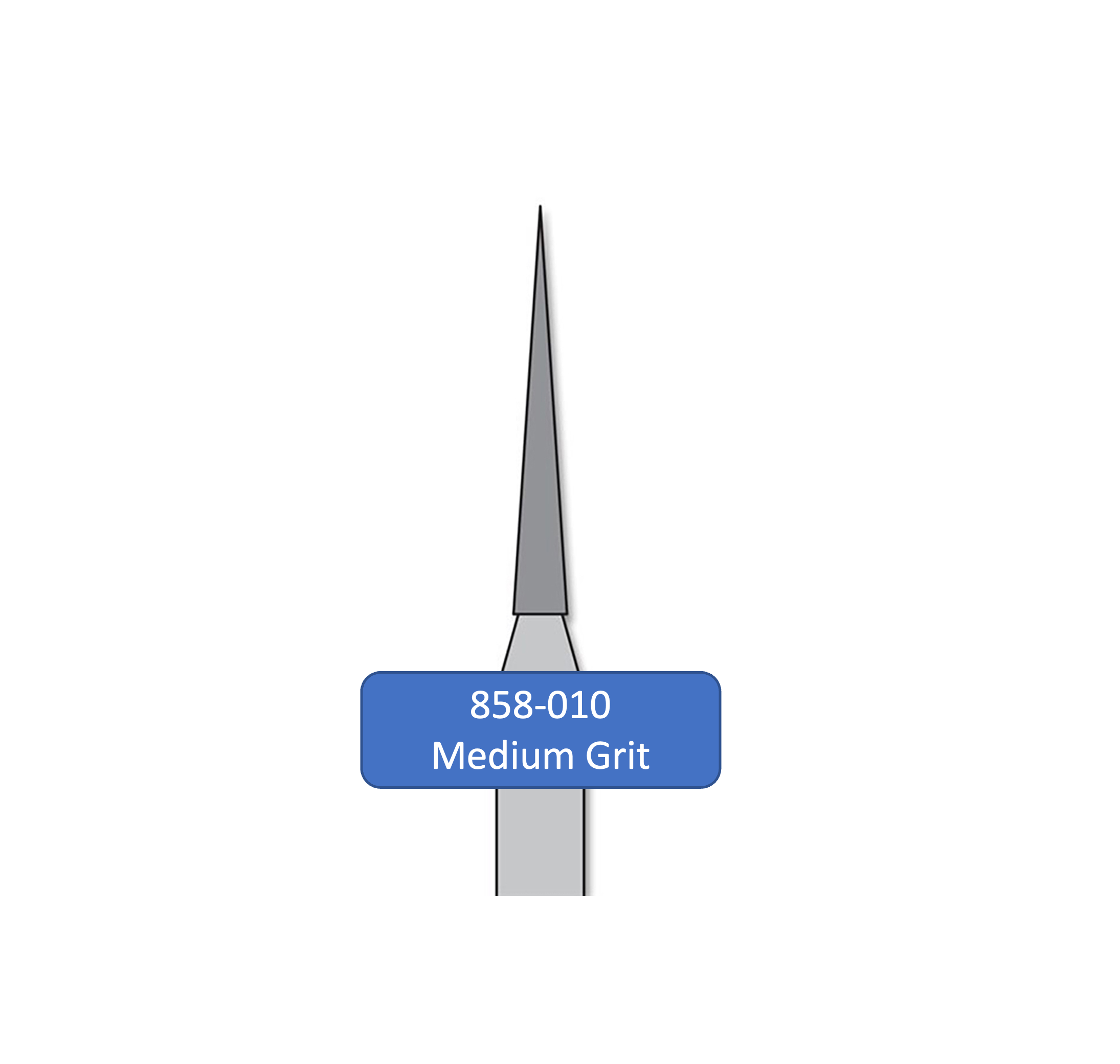 thumbnail interactive-video image 1 of QUALITÉ 858/010C Multi-Use Dental Diamond Bur - Needles Shape, Fine Grit, 5 Burs 1 of 6