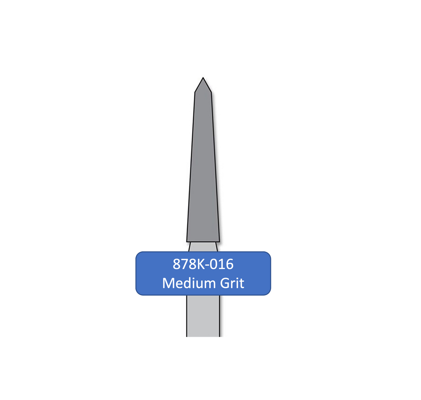 878K-016 (Medium) Dental Diamond Bur
