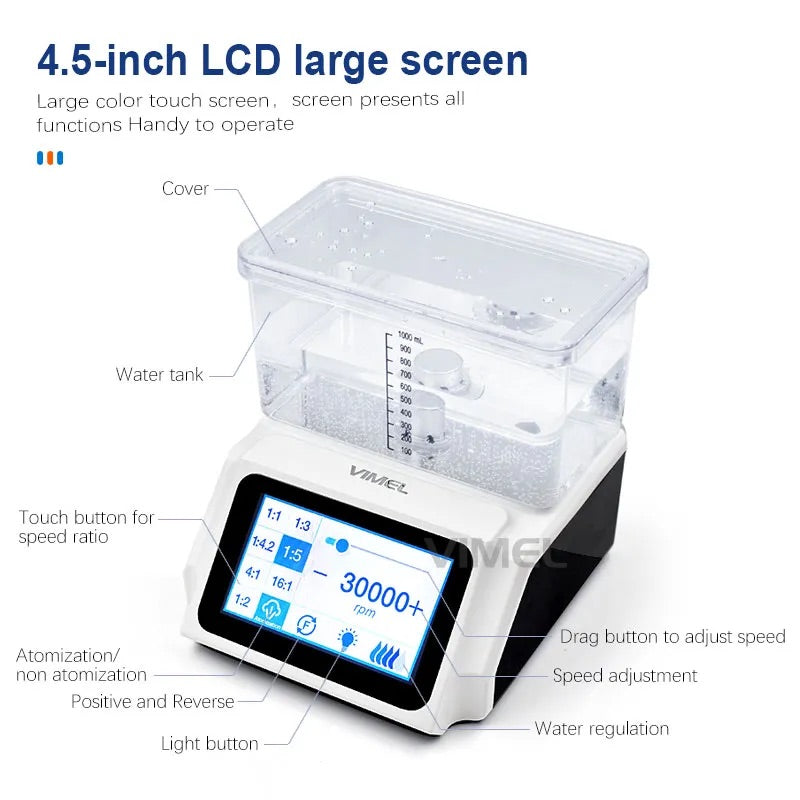 Dental Electric Motor with Water Supply (LCD Screen) and Pedal