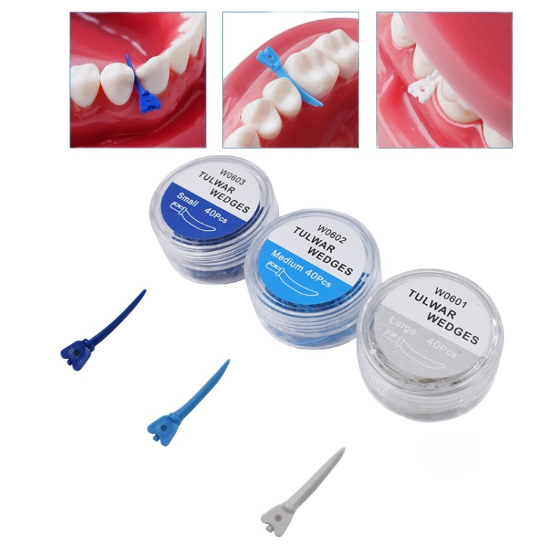 Dental Tulwar Wedges Refill Wedge for Sectional Matrix System (120pcs)