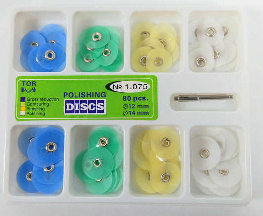 Dental Composite Finishing Polishing Discs Metal Bush Mandrel 12/14mm