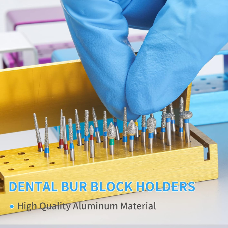 Dental Bur Block Holder (fit 20 FG burs and 10 RA burs) – IDP Dental Store